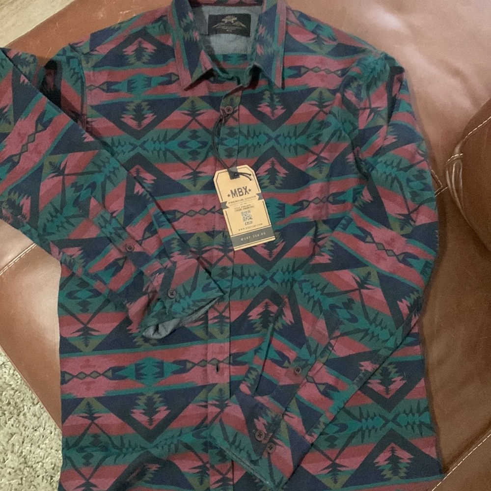 Mens mbx button up medium